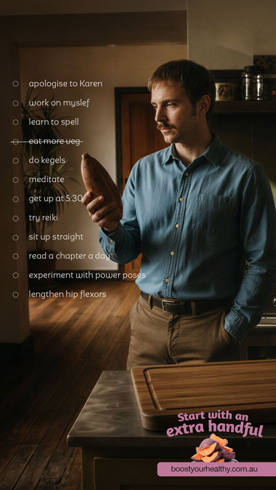 Start with an extra handful — execution 3